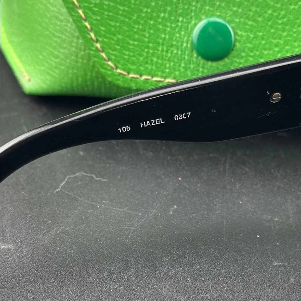 Kate Spade Black Sunglasses with Green Case